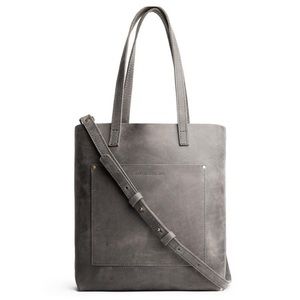 Portland leather grey crossbody